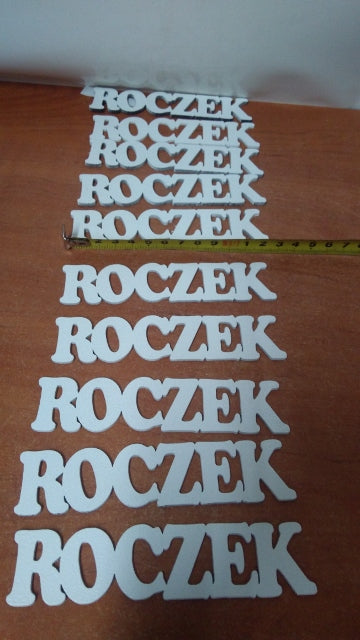 napis 10szt MAM JUŻ ROCZEK