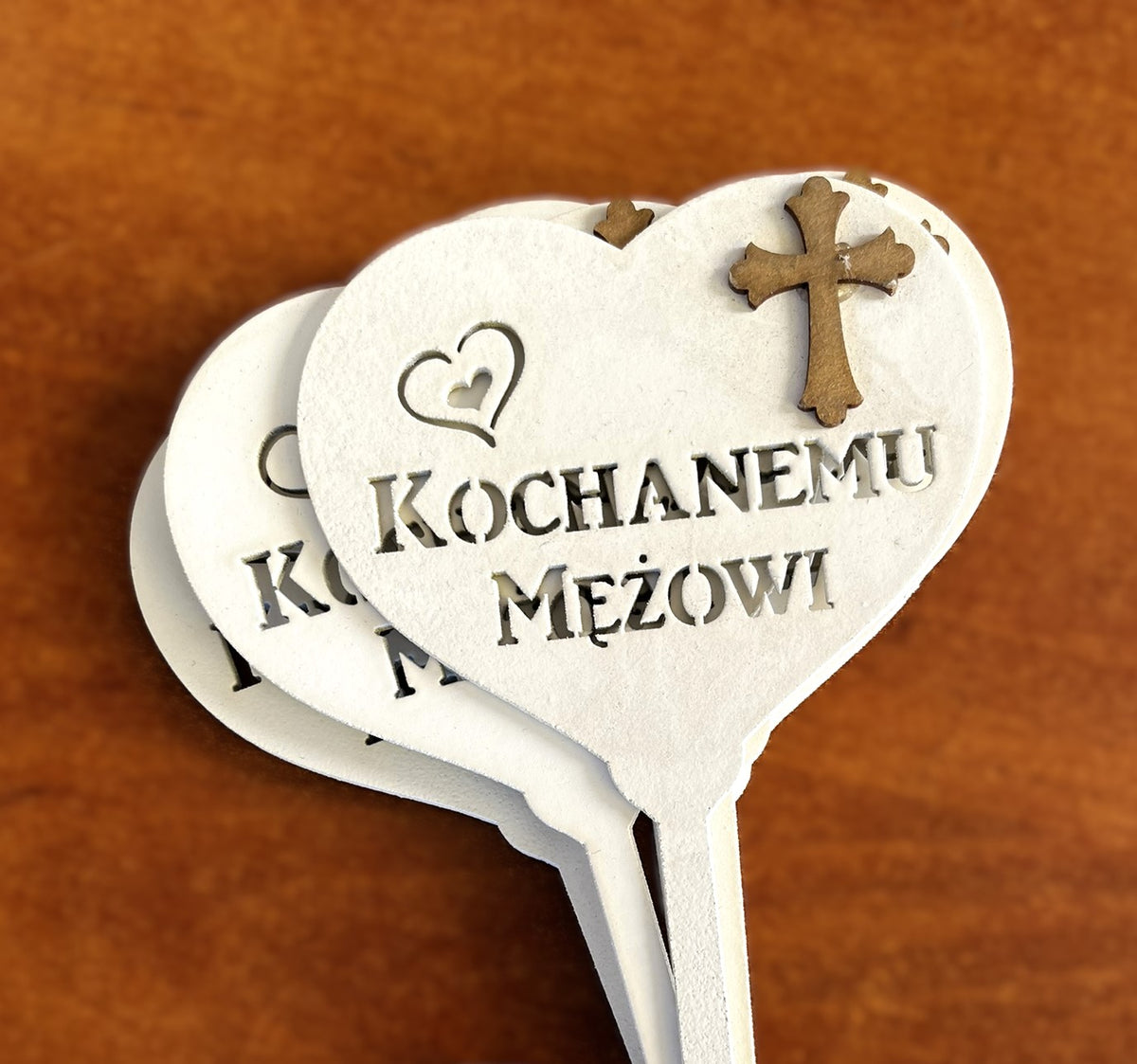 serce na piku  6szt. KOCHANEMU MĘŻOWI