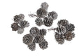 szyszki około 1,5cm - 3cm, na druciku 9cmH, 24szt. Brązowy 22CAN2-654