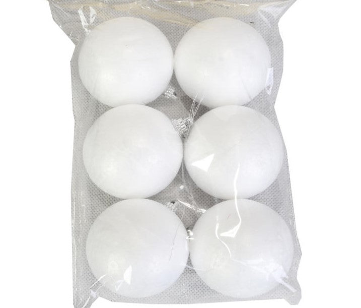 bombki styropianowe 6cm  6szt. |  XE9813