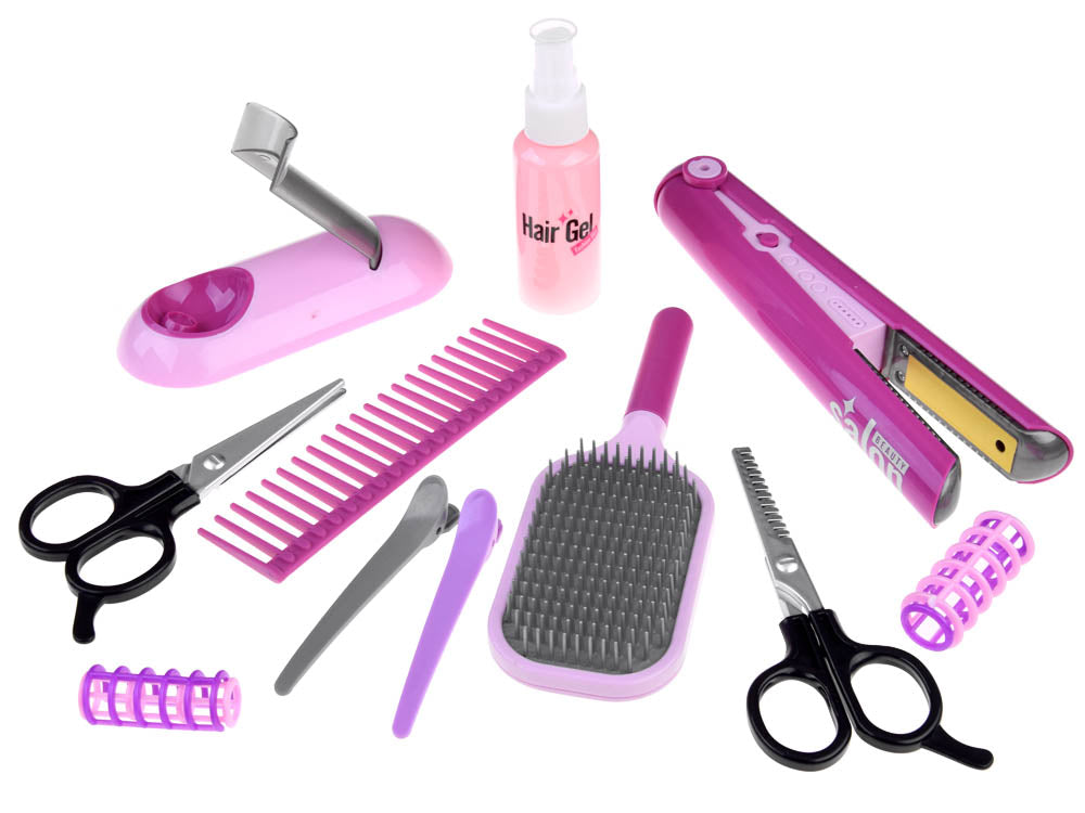 zestaw fryzjerski salon fryzur prostownica do włosów szczotka | ZA4809