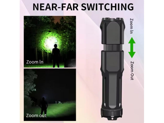latarka teleskopowa led zoom 15cm a6657