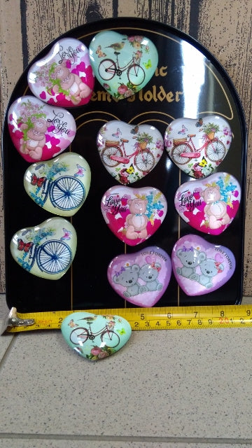magnesy 12szt. SERCA mix wz. | MG-9603