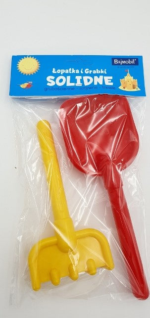 łopatka+grabki plastikowe