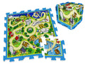 puzzle piankowe mata uliczka wyścigi 9el. | ZA3150