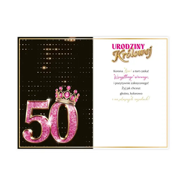 kartka B6 na 50 Urodziny - 37