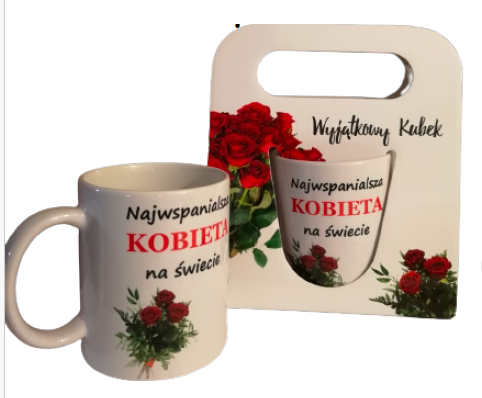 kubek w opakowaniu torebka - Najwspanialsza Kobieta na świecie
