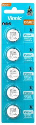 bateria litowa guzikowa Vinnic CR2025 3V blister 5szt.
