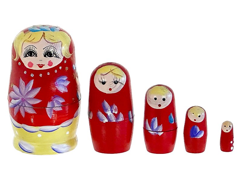matrioszka drewniana 11 x 6,5cm