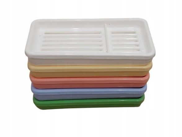 plastikowa mydelniczka podstawka pod mydło 16,4 x 8,3 x 3 cm