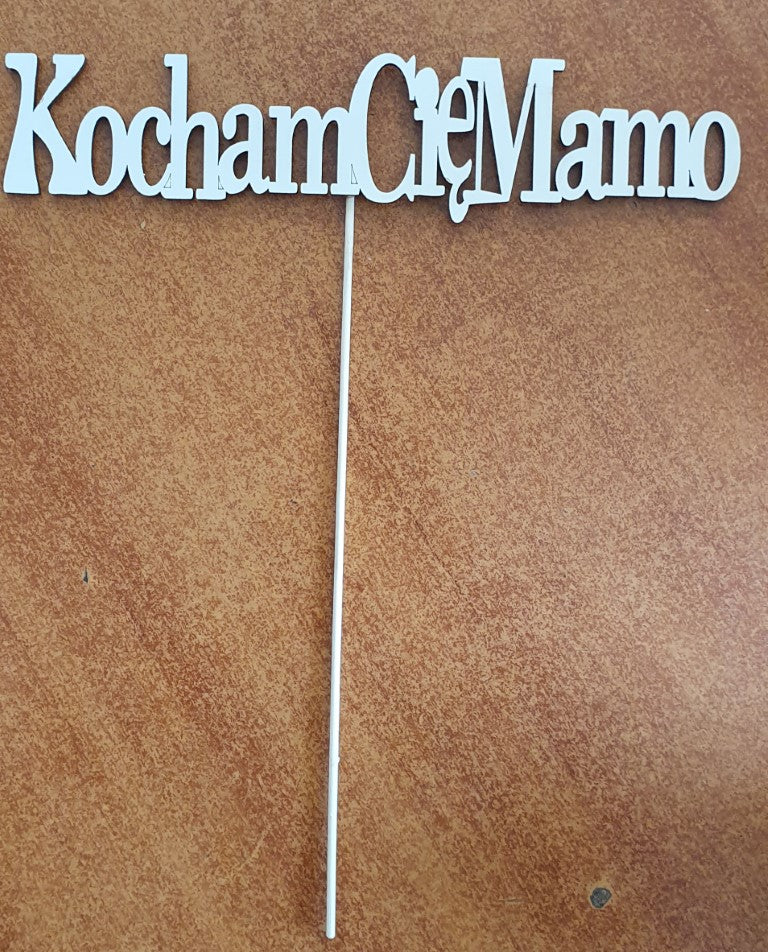 napis na piku 4szt  Kocham Cię Mamo