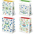 torebki ozdobne 10szt.  TD set 55 Kaszubskie Folklor Wymiary: 11,2 x 14 x 6,4 cm