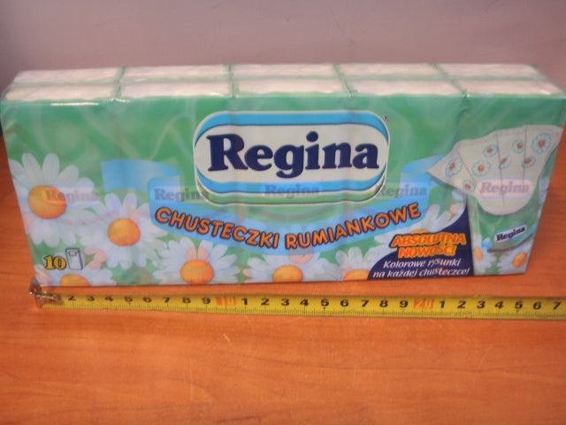 chusteczki  higieniczne REGINA 10 x 9 szt  RUMIANEK