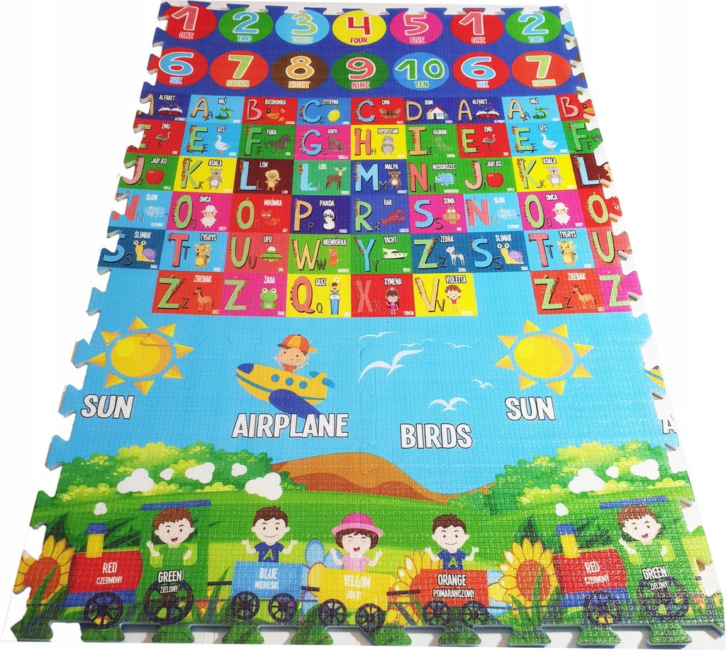 puzzle piankowe 60x60cm x grubość  1cm  XXL 6 arkuszy