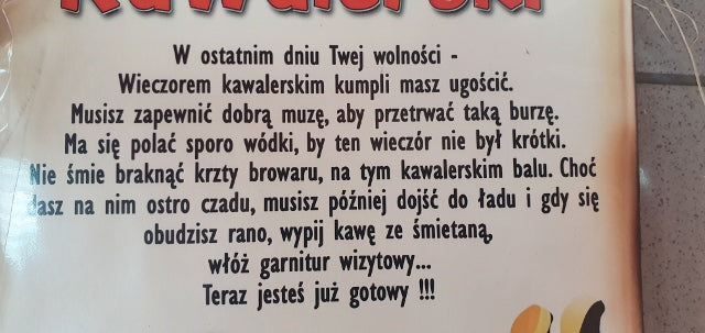 dyplom KAWALERSKI