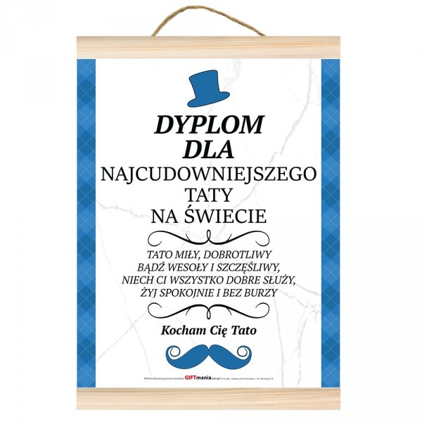 dyplom Dla "Najcudowniejszego Taty na świecie"