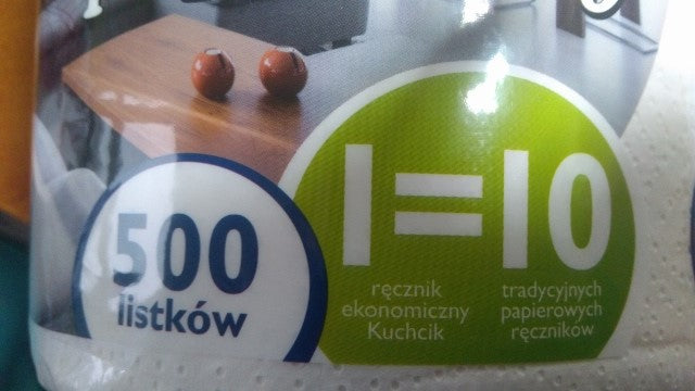 ręcznik papierowy 500-arkuszy KUCHCIK | AKU5362