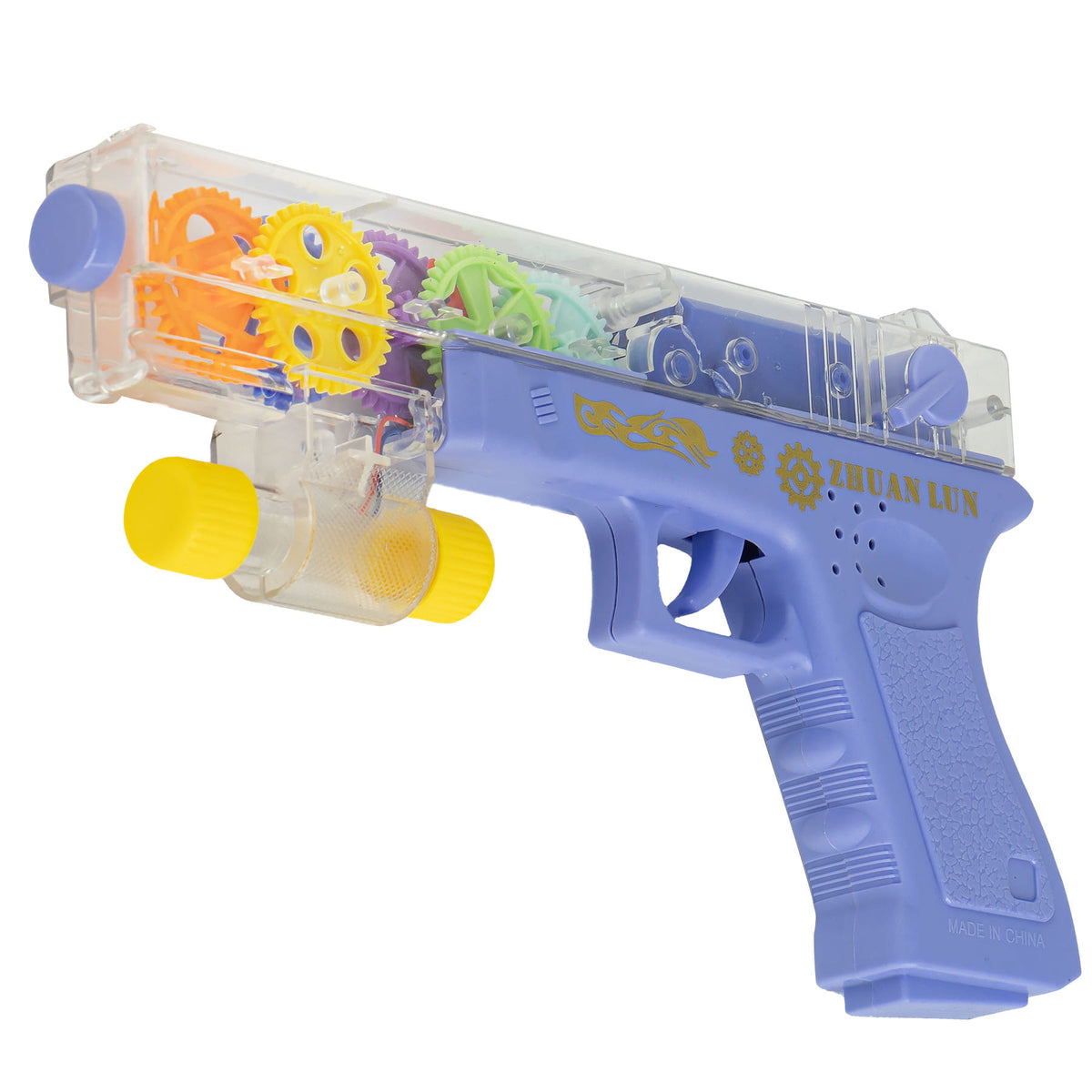 pistolet światło dźwięk z ruchomymi elementami w środku - 003