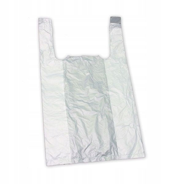 reklamówka foliowa HDPE do 20kg  40/12x75  /64x75/  biała A'100