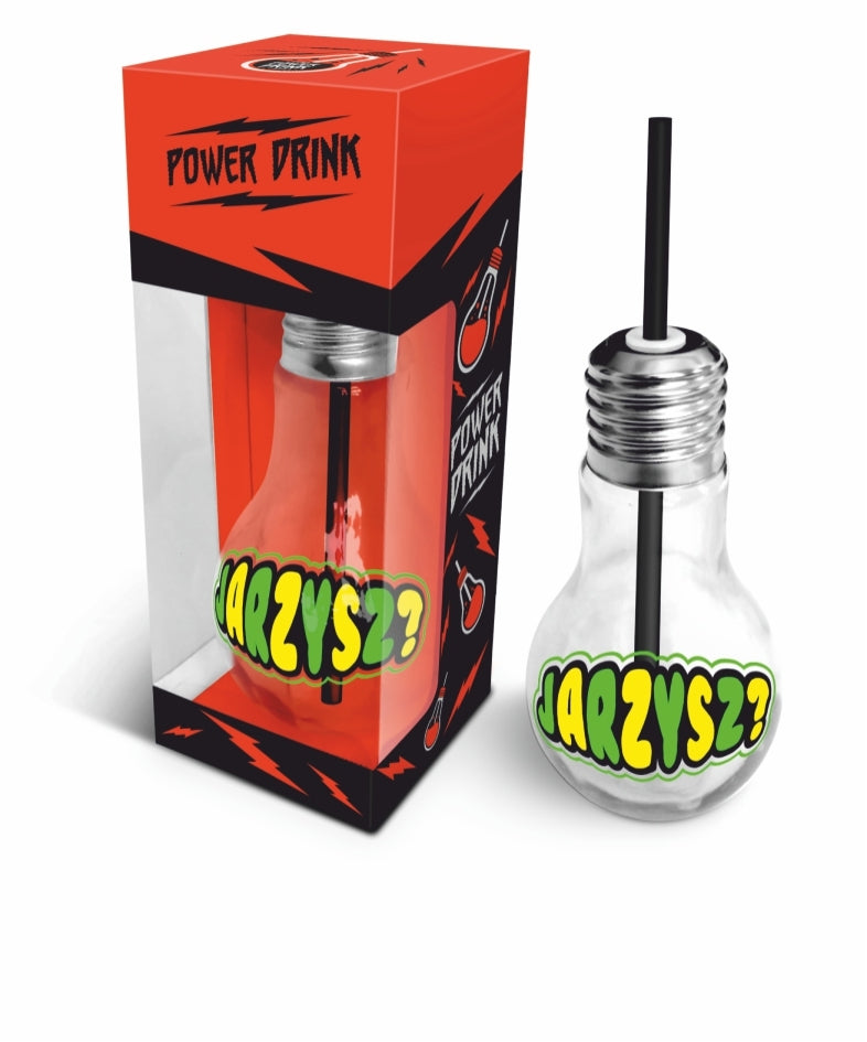 szklanka żarówka 400ml  mix
