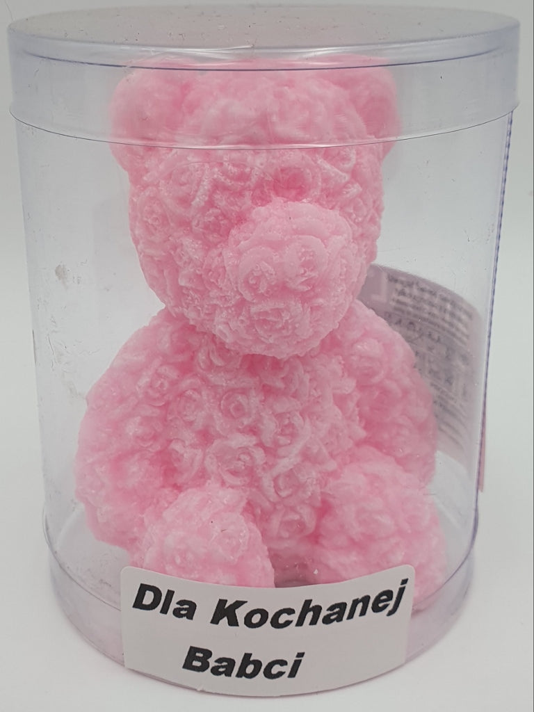 świeca MIŚ RÓŻYCZKI DLA BABCI