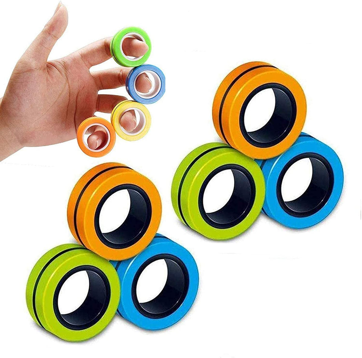 pierścienie magnetyczne odstresowujące FIDGET SPINNER