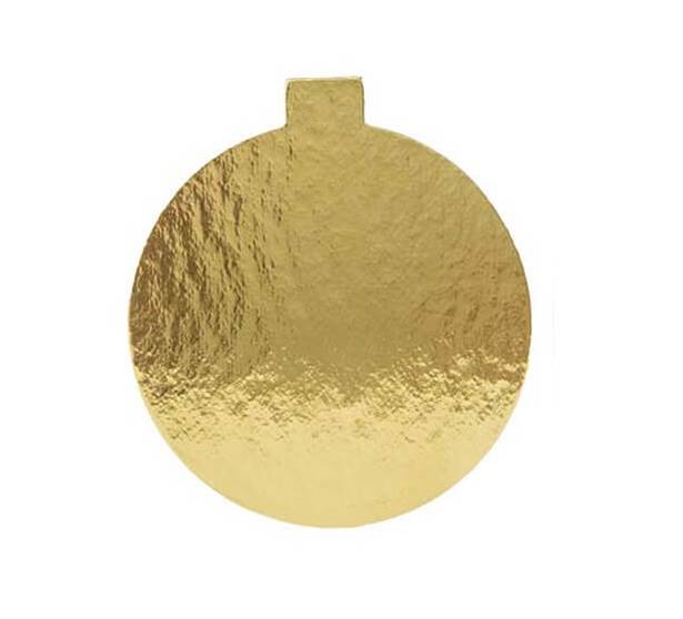 podkład tortowy bankietówka 8cm 50 szt. złoty