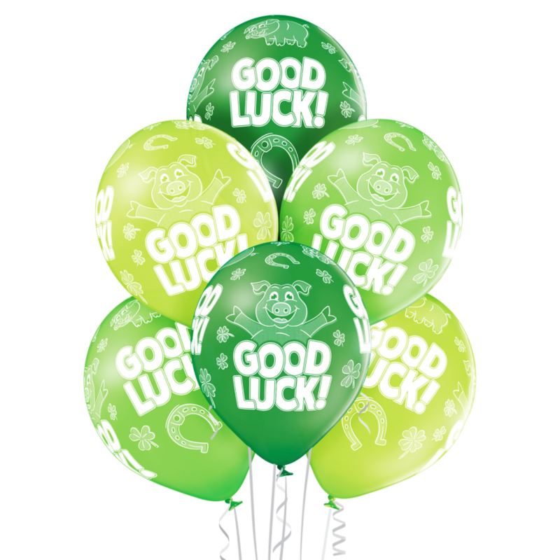 balony 6szt. 12"  GOOD LUCK | 42-46