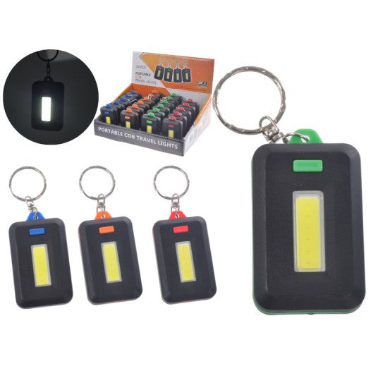 brelok do kluczy z latarką led typu cob na baterie CHSO113052