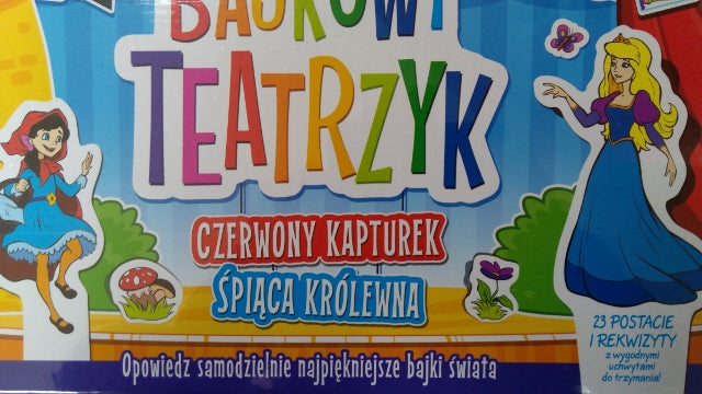 bajkowy teatrzyk CZERWONY KAPTUREK / ŚPIĄCA KRÓLEWNA