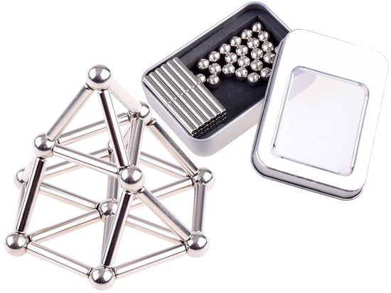 kulki magnetyczne klocki 65el. neodymowe Box | ZA3366