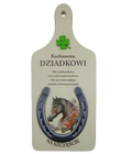 deska podkowa dla Dziadka  27 x 12 cm.