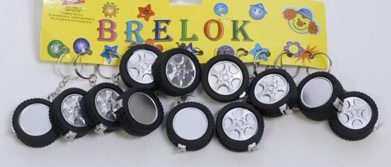 brelok miarka opona  12szt.
