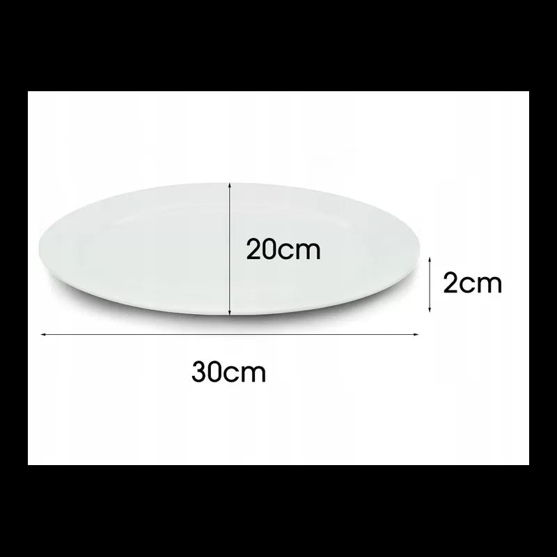 półmisek ceramiczny biały 30cm TR-23-045B