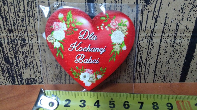 magnes SERCE BABCIA,  6,5 x 6,5