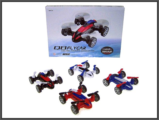 auto z napędem  ze śmigłami 12cm