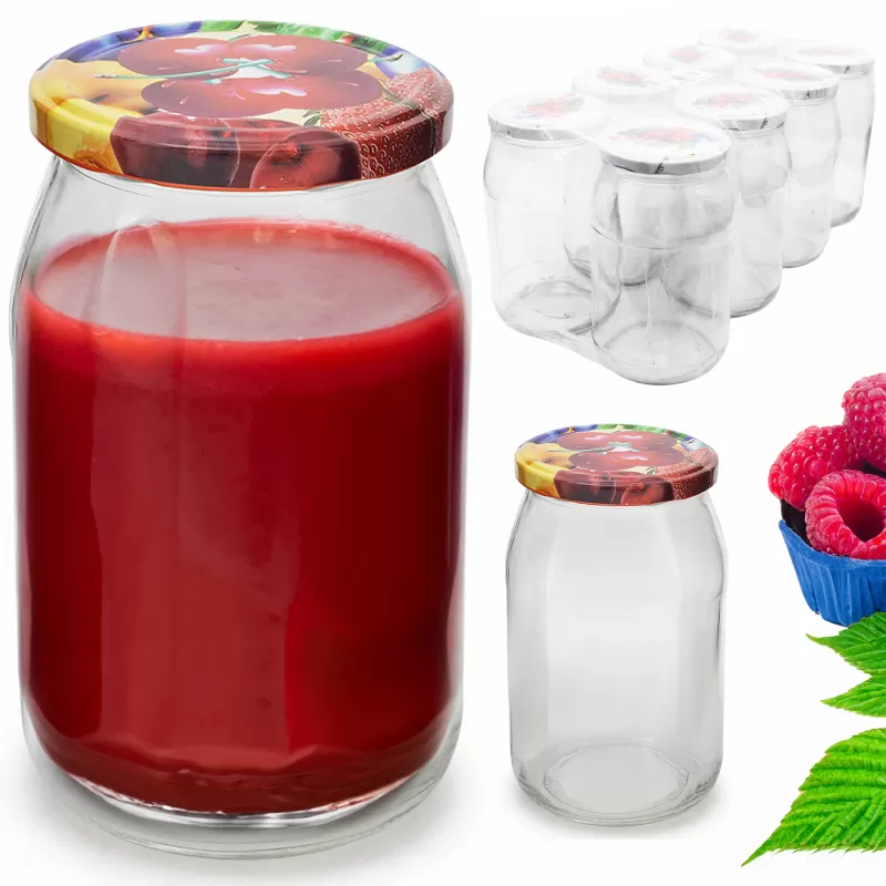 słoik 900ml. + zakrętka 8szt TO-900