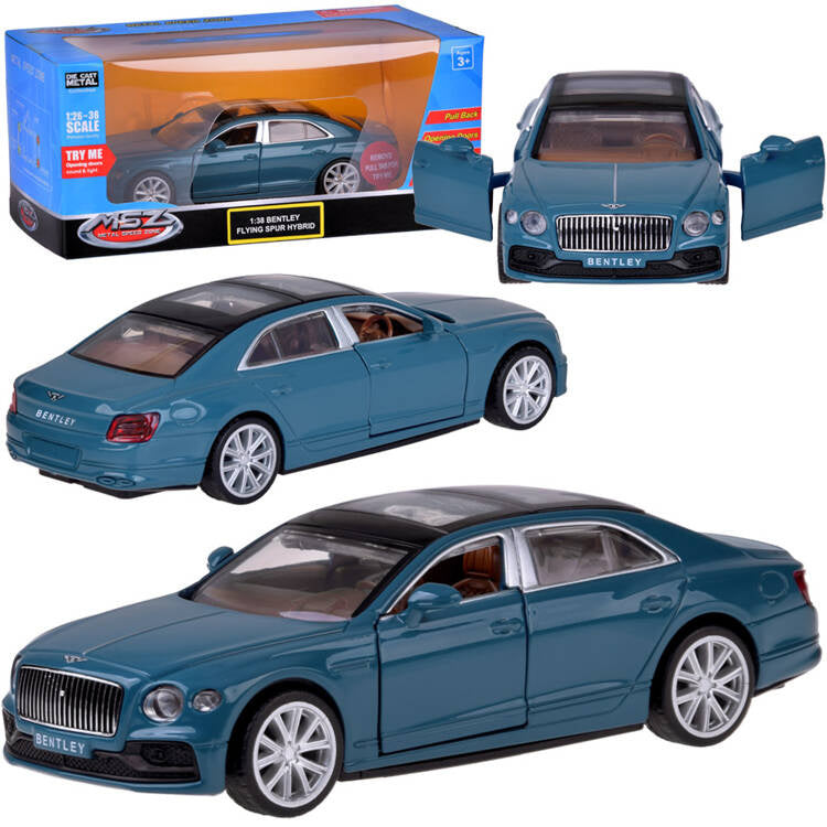 auto metalowe model BENTLEY FLYING SPUR HYBRID 1:38 interaktywny MSZ ZA5052