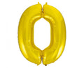 balon foliowy B&C "Cyfra 0" złota 92cm | FG-C85Z0