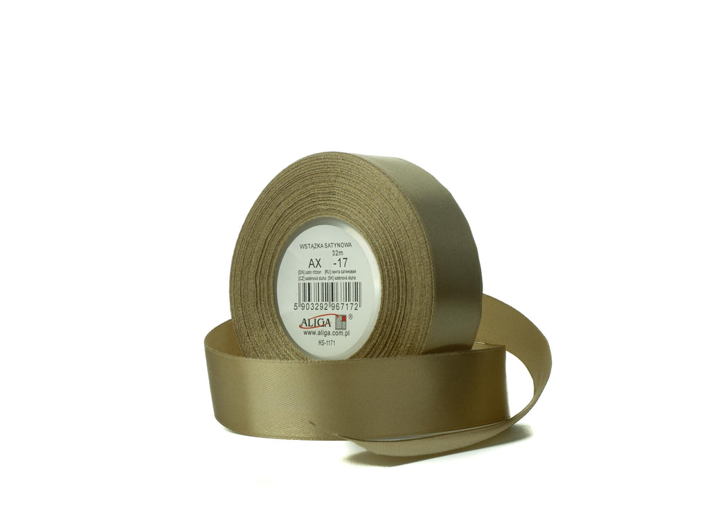 wstążka satynowa 4szt. c. złota  12mmx32m | AX12-17
