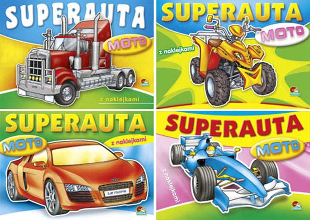 książeczka z naklejkami SUPER AUTA | 00060
