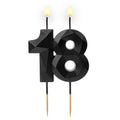 świeczka cyferka "18" Diament czarna 64-60