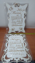 tabliczka drewno prostokąt MAMA
