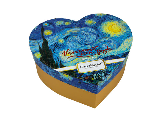 komplet 2 kubków w sercu - V. van Gogh, Gwiaździsta noc CARMANI | 830-0310