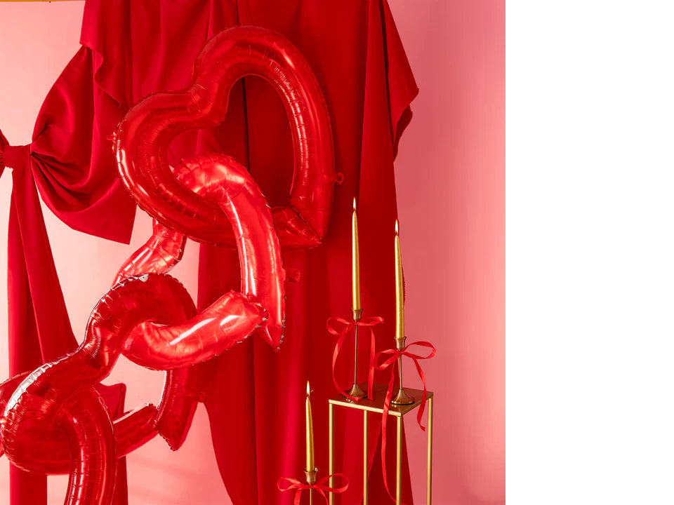 balon foliowy ramka w kształcie serca 69 x 70cm 157893