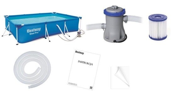 basen STELAŻOWY 300x201x66cm 8w1 Bestway | 56411