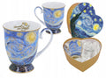 komplet 2 kubków w sercu - V. van Gogh, Gwiaździsta noc CARMANI | 830-0310