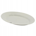 półmisek szklany 36cm biały szkło hartowane BLANCA