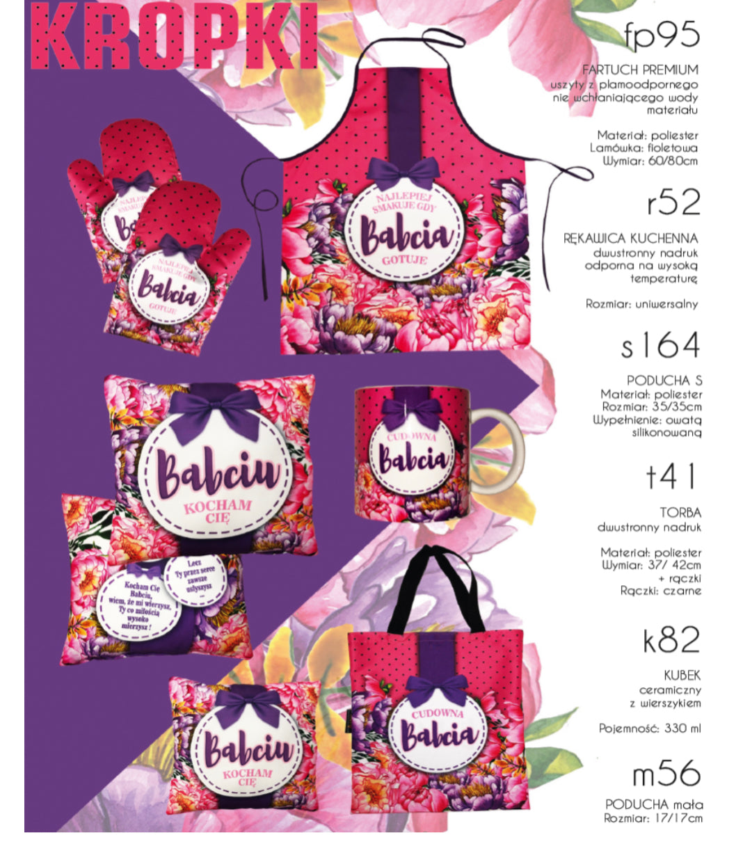 poduszka 35x35 Babciu Kocham Cię | S164