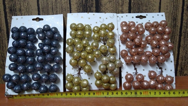 kulki na druciku 48szt. MIX 2cm | CV08989